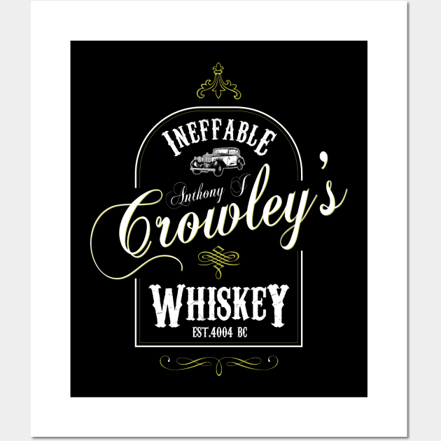 Anthony J Crowleys Ineffable Whiskey Good Omens Wall Art by Bevatron